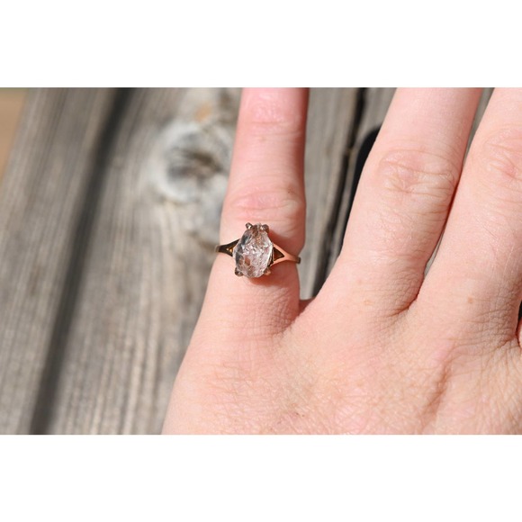 alternative raw diamond engagement ring raw crystal size 4 5 6 7 8 8 9 1… - Picture 1 of 7